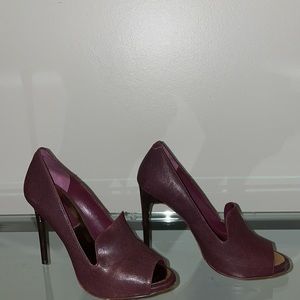 BCBG open toe heel